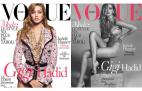 Gigi Hadid pokazuje wszystko na okładce Vogue Paris - pojedynek zdjęć!